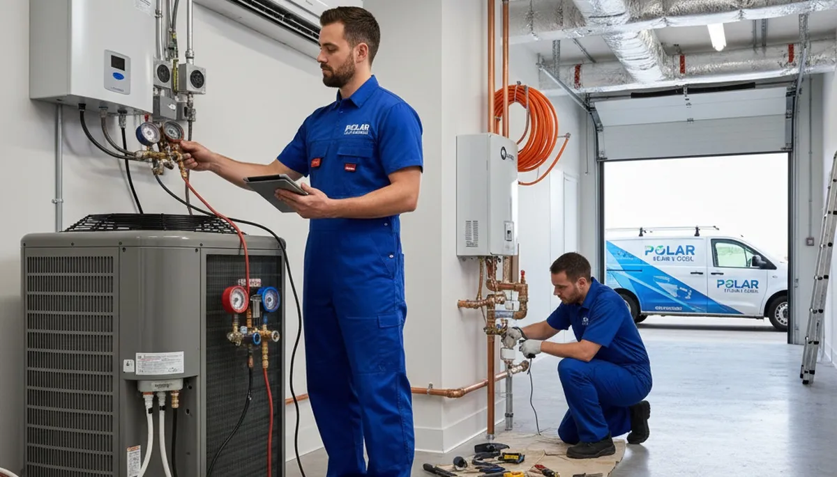 Licensed plumber fixing residential pipes in San Antonio, TX for Five Star Cooling plumbing services
